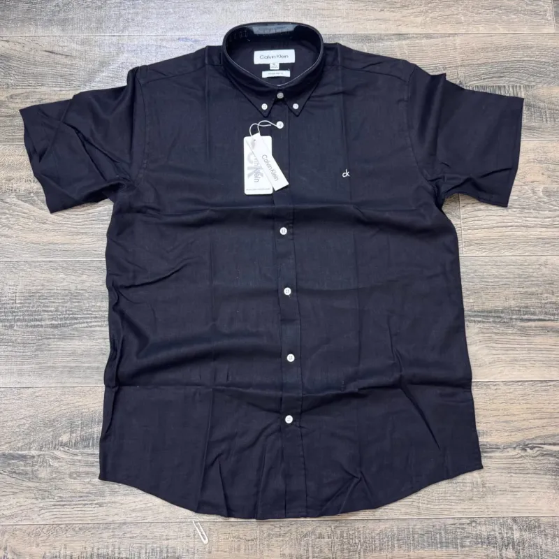 Men's Premium Solid Short-Sleeve Remi Cotton Shirt (11 Colours) — Wholesale Bangladesh