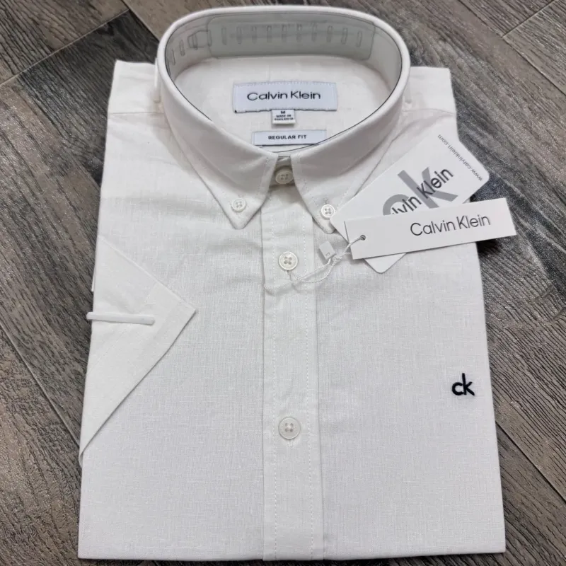 Men's Premium Solid Short-Sleeve Remi Cotton Shirt (11 Colours) — Wholesale Bangladesh