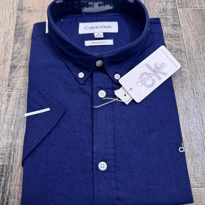 Men's Premium Solid Short-Sleeve Remi Cotton Shirt (11 Colours) — Wholesale Bangladesh