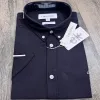 Men's Premium Solid Short-Sleeve Remi Cotton Shirt (11 Colours) — Wholesale Bangladesh