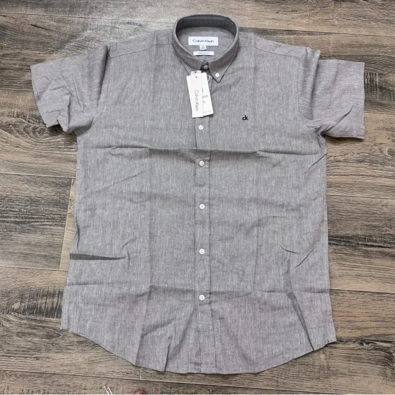 Men's Premium Solid Short-Sleeve Remi Cotton Shirt (11 Colours) — Wholesale Bangladesh