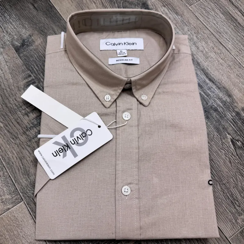 Men's Premium Solid Short-Sleeve Remi Cotton Shirt (11 Colours) — Wholesale Bangladesh