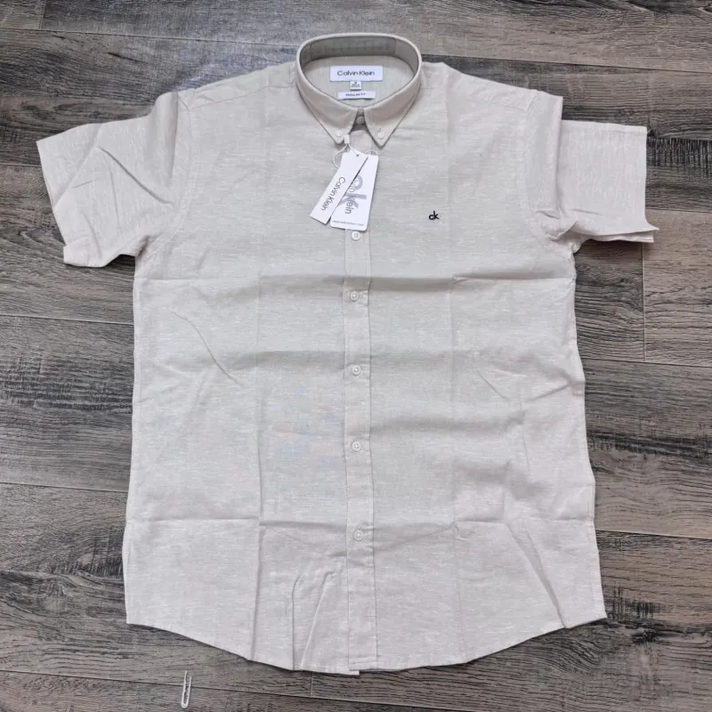 Men's Premium Solid Short-Sleeve Remi Cotton Shirt (11 Colours) — Wholesale Bangladesh
