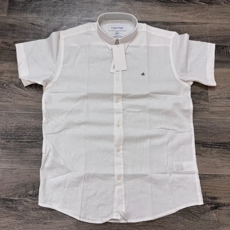 Men's Premium Solid Short-Sleeve Remi Cotton Shirt (11 Colours) — Wholesale Bangladesh