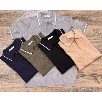 Men's Premium Cotton Sweater Polo Shirt (5 Curated Colours) — Wholesale Bangladesh