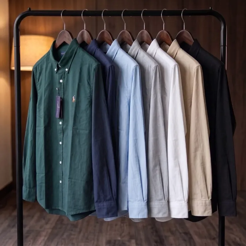 Men's Premium Solid Cotton Oxford Long-Sleeve Shirt (8 Colours) — Wholesale Bangladesh Men's Premium Solid Cotton Oxford Long-Sleeve Shirt (8 Colours) — Wholesale Bangladesh