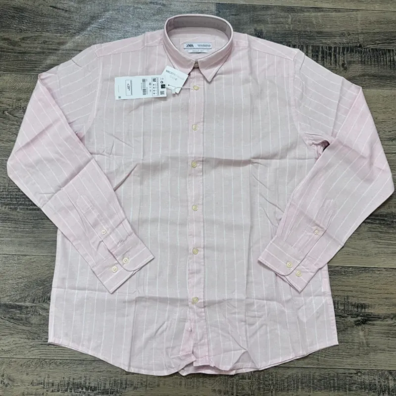 Men's Premium Long-Sleeve Striped Remi Cotton Shirt (11 Colours) — Wholesale Bangladesh