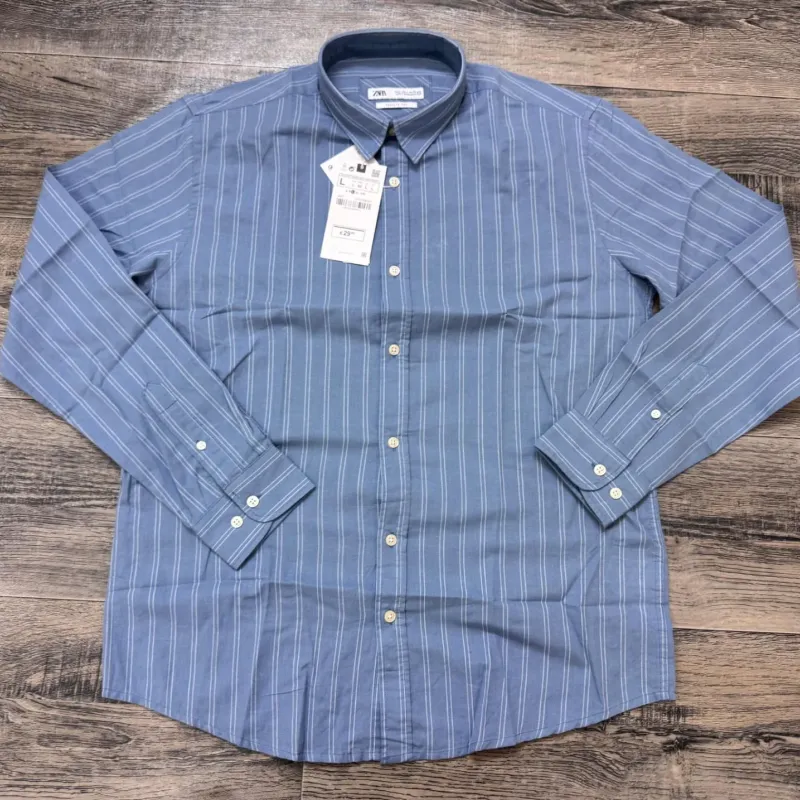 Men's Premium Long-Sleeve Striped Remi Cotton Shirt (11 Colours) — Wholesale Bangladesh