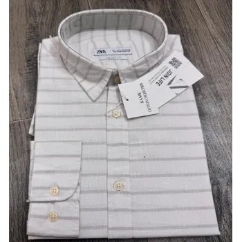 Men's Premium Long-Sleeve Striped Remi Cotton Shirt (11 Colours) — Wholesale Bangladesh