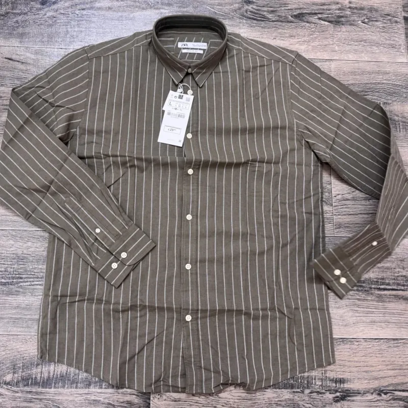 Men's Premium Long-Sleeve Striped Remi Cotton Shirt (11 Colours) — Wholesale Bangladesh