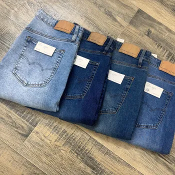 Men's Premium Classic Boot Cut Cotton Jeans (Sizes 30-40, 4 Washes) — Wholesale Bangladesh