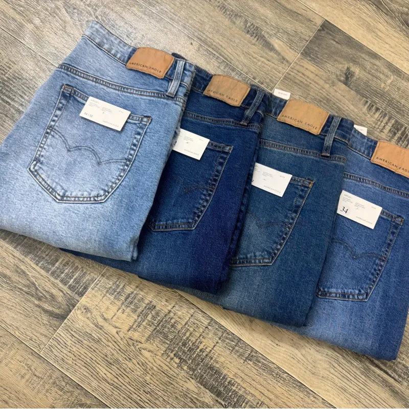 Men's Premium Classic Boot Cut Cotton Jeans (Sizes 30-40, 4 Washes) — Wholesale Bangladesh