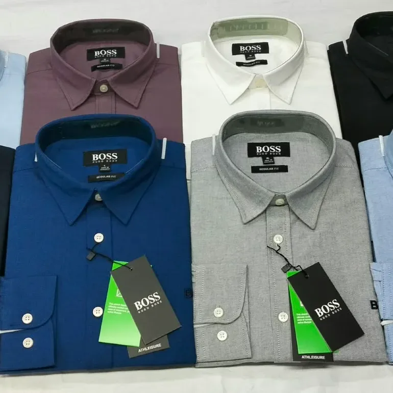 Men's Premium Heavyweight Solid Oxford Cotton Long-Sleeve Shirt — Wholesale Bangladesh