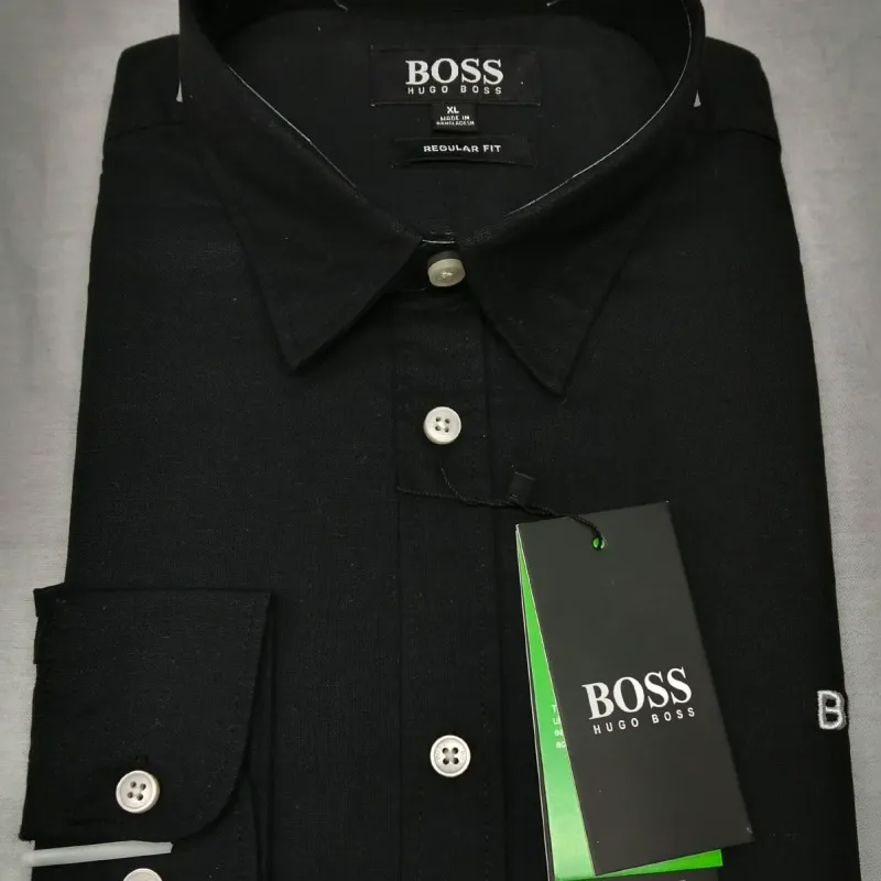 Men's Premium Heavyweight Solid Oxford Cotton Long-Sleeve Shirt — Wholesale Bangladesh
