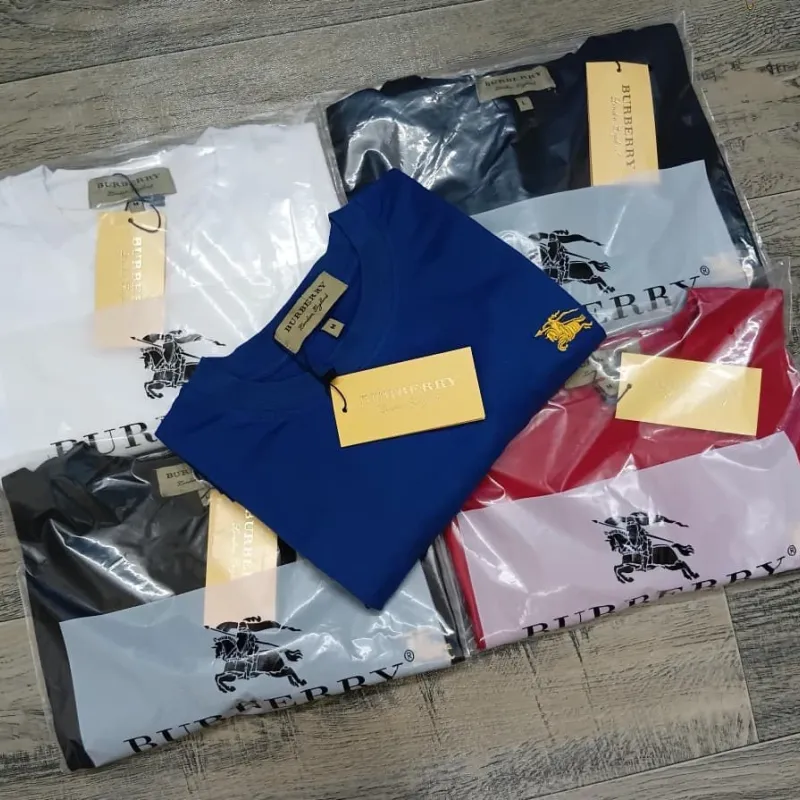 Burberry Men's Premium Stylish Round Neck Short Sleeve T-Shirt Wholesale Bangladesh Burberry Men's Premium Stylish Round Neck Short Sleeve T-Shirt Wholesale Bangladesh