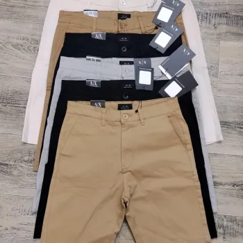 Armani Exchange Men's Premium Stylish Original Export Quality Cotton Twill Short Pant Wholesale Bangladesh