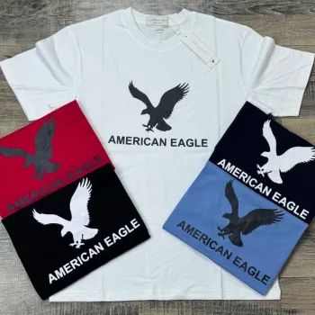 American Eagle Men's Premium Stylish Round Neck Short Sleeve T-Shirt Wholesale Bangladesh