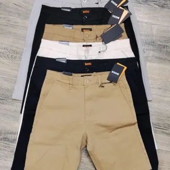 Boss Men's Premium Stylish Original Export Quality Cotton Twill Short Pant Wholesale Bangladesh
