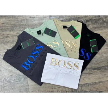 Boss Men's Premium Stylish Round Neck Short Sleeve T-Shirt Wholesale Bangladesh