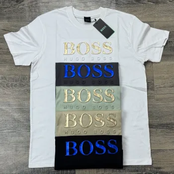 Boss Men's Premium Stylish Round Neck Short Sleeve T-Shirt Wholesale Bangladesh
