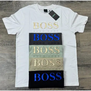 Boss Men's Premium Stylish Round Neck Short Sleeve T-Shirt Wholesale Bangladesh