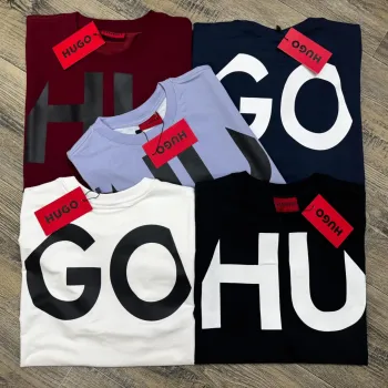 Hugo Men's Premium Stylish Round Neck Short Sleeve T-Shirt Wholesale Bangladesh