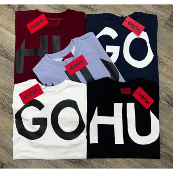 Hugo Men's Premium Stylish Round Neck Short Sleeve T-Shirt Wholesale Bangladesh