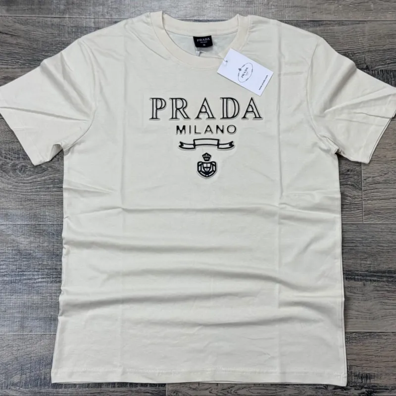 Prada Men's Premium Stylish Round Neck Short Sleeve T-Shirt Wholesale Bangladesh