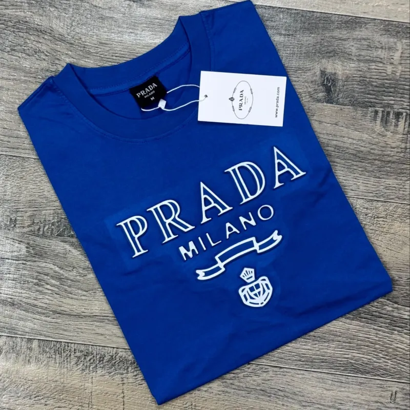 Prada Men's Premium Stylish Round Neck Short Sleeve T-Shirt Wholesale Bangladesh