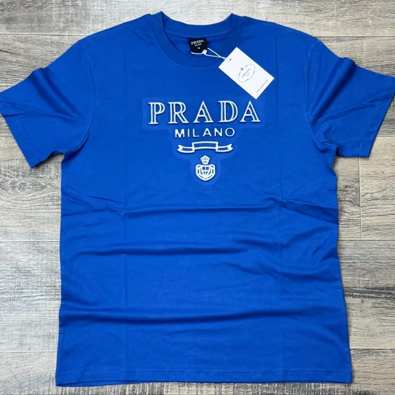 Prada Men's Premium Stylish Round Neck Short Sleeve T-Shirt Wholesale Bangladesh
