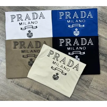 Prada Men's Premium Stylish Round Neck Short Sleeve T-Shirt Wholesale Bangladesh