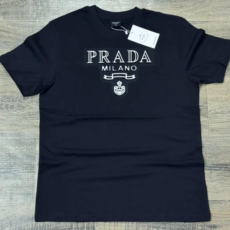 Prada Men's Premium Stylish Round Neck Short Sleeve T-Shirt Wholesale Bangladesh