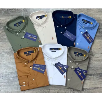 Ralph Lauren Men's Premium Stylish Remi Cotton Check Shirt Wholesale Bangladesh