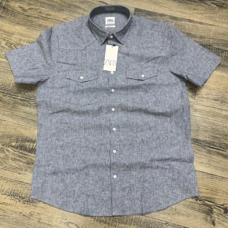 Zara Men's Premium Summer Half Sleeve Check Shirt Wholesale Bangladesh