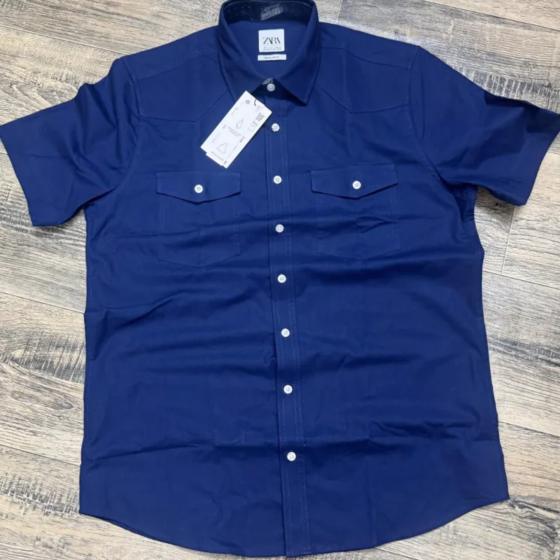 Zara Men's Premium Summer Half Sleeve Check Shirt Wholesale Bangladesh