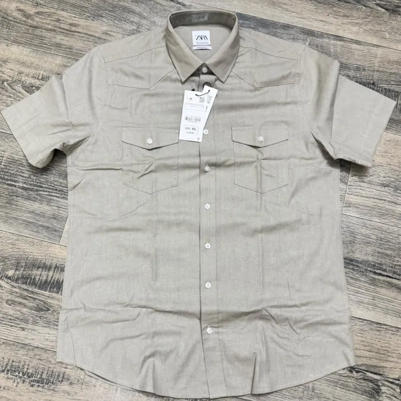 Zara Men's Premium Summer Half Sleeve Check Shirt Wholesale Bangladesh