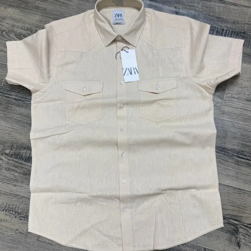 Zara Men's Premium Summer Half Sleeve Check Shirt Wholesale Bangladesh