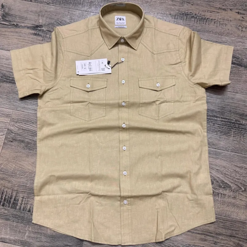 Zara Men's Premium Half Sleeve Remi Cotton Check Shirt Wholesale Bangladesh