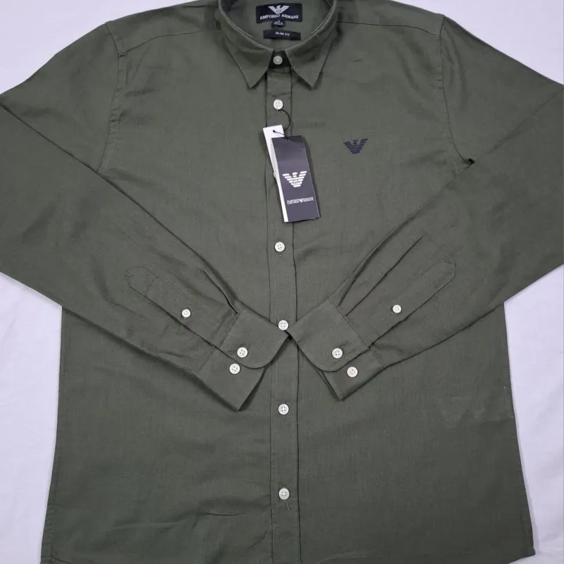 Armani Men's Slim Fit Long Sleeve Shirt Wholesale – Everywear Bangladesh Ltd Armani Men's Slim Fit Long Sleeve Shirt Wholesale – Everywear Bangladesh Ltd