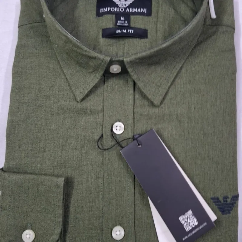 Armani Men's Slim Fit Long Sleeve Shirt Wholesale – Everywear Bangladesh Ltd Armani Men's Slim Fit Long Sleeve Shirt Wholesale – Everywear Bangladesh Ltd