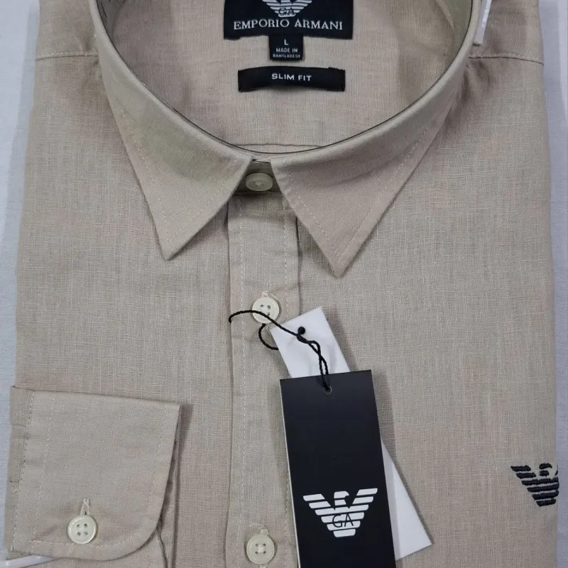 Armani Men's Slim Fit Long Sleeve Shirt Wholesale – Everywear Bangladesh Ltd Armani Men's Slim Fit Long Sleeve Shirt Wholesale – Everywear Bangladesh Ltd