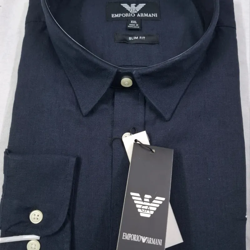 Armani Men's Slim Fit Long Sleeve Shirt Wholesale – Everywear Bangladesh Ltd Armani Men's Slim Fit Long Sleeve Shirt Wholesale – Everywear Bangladesh Ltd