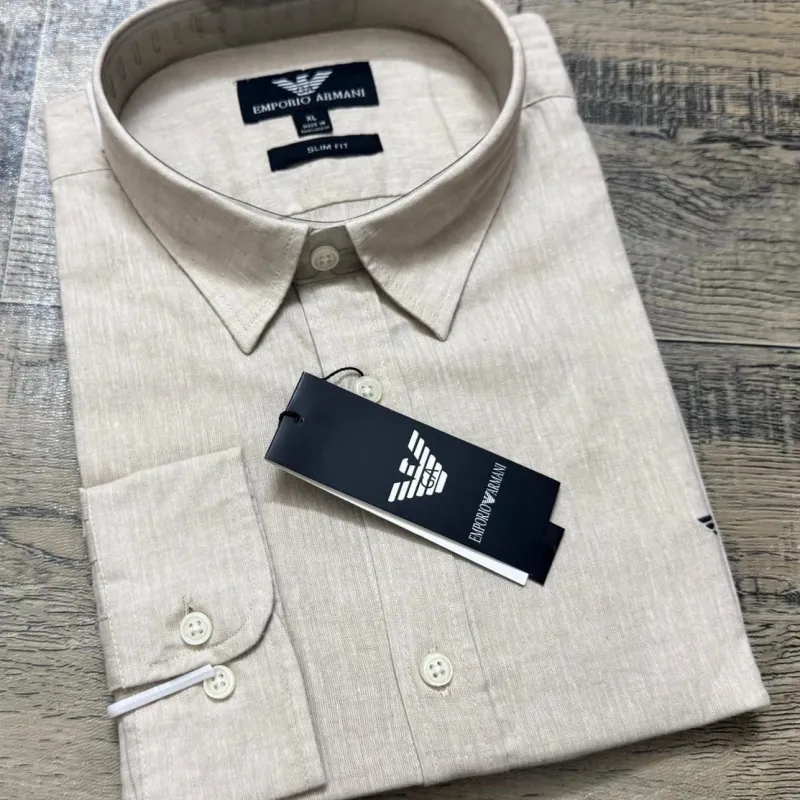 Armani Men's Slim Fit Long Sleeve Shirt Wholesale – Everywear Bangladesh Ltd Armani Men's Slim Fit Long Sleeve Shirt Wholesale – Everywear Bangladesh Ltd