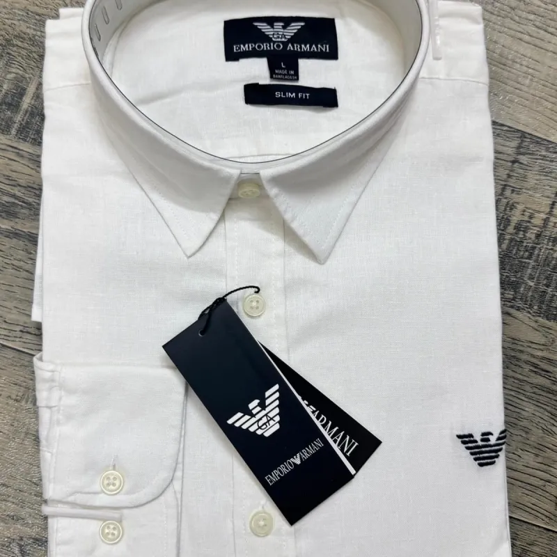 Armani Men's Slim Fit Long Sleeve Shirt Wholesale – Everywear Bangladesh Ltd Armani Men's Slim Fit Long Sleeve Shirt Wholesale – Everywear Bangladesh Ltd
