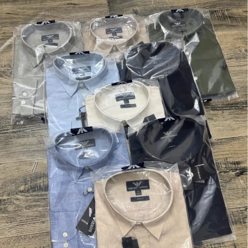 Armani Men's Slim Fit Long Sleeve Shirt Wholesale – Everywear Bangladesh Ltd Armani Men's Slim Fit Long Sleeve Shirt Wholesale – Everywear Bangladesh Ltd