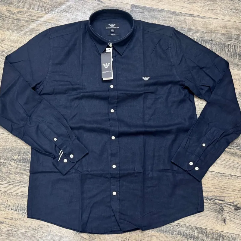 Armani Men's Slim Fit Long Sleeve Shirt Wholesale – Everywear Bangladesh Ltd Armani Men's Slim Fit Long Sleeve Shirt Wholesale – Everywear Bangladesh Ltd