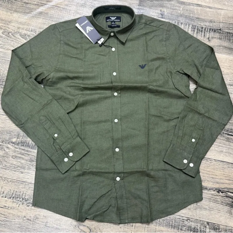 Armani Men's Slim Fit Long Sleeve Shirt Wholesale – Everywear Bangladesh Ltd Armani Men's Slim Fit Long Sleeve Shirt Wholesale – Everywear Bangladesh Ltd