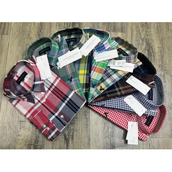 American Eagle Men's Oxford Cotton Check Long Sleep Shirt Wholesale – Everywear Bangladesh Ltd