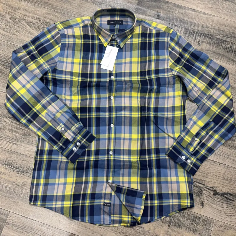 American Eagle Men's Oxford Cotton Check Long Sleep Shirt Wholesale – Everywear Bangladesh Ltd American Eagle Men's Oxford Cotton Check Long Sleep Shirt Wholesale – Everywear Bangladesh Ltd