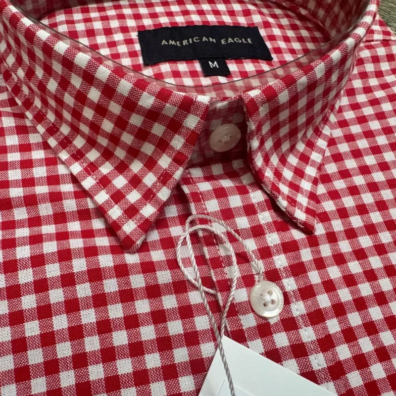 American Eagle Men's Oxford Cotton Check Long Sleep Shirt Wholesale – Everywear Bangladesh Ltd American Eagle Men's Oxford Cotton Check Long Sleep Shirt Wholesale – Everywear Bangladesh Ltd